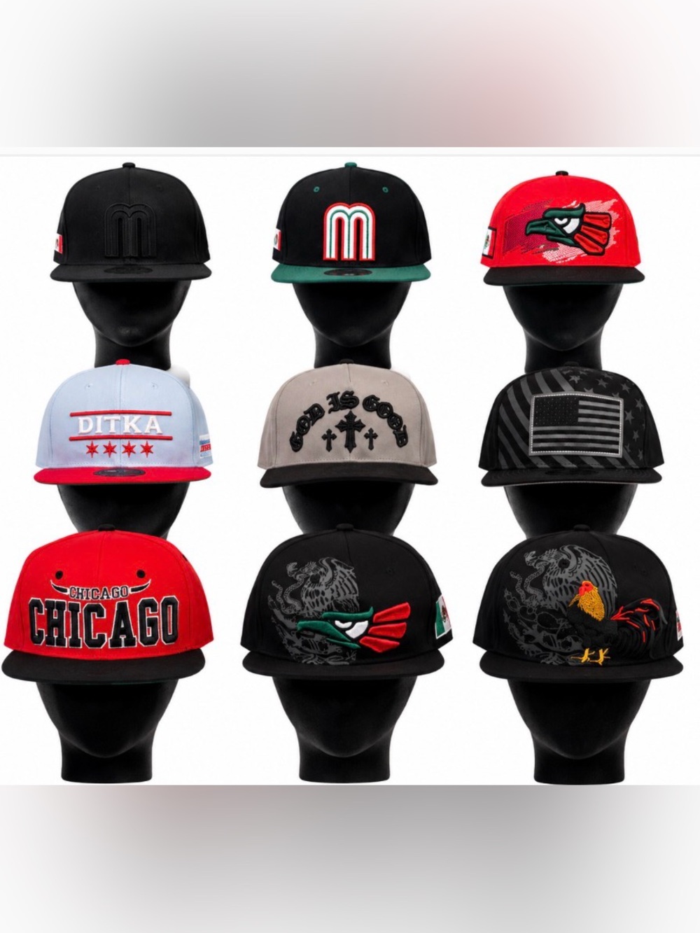 Assorted Snapbacks Hats Multiple Styles